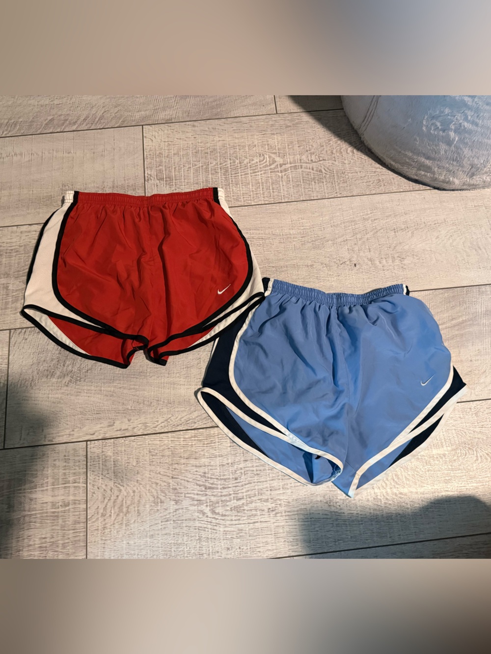 Nike Dri-FIT Running Shorts 2-Pack – Women’s Small – Blue & Red